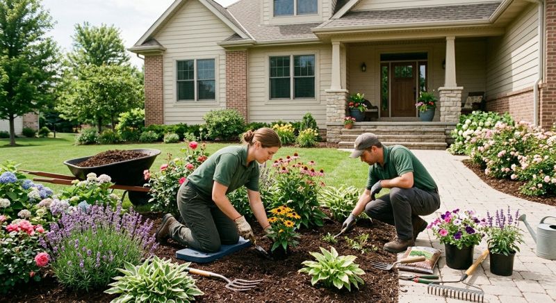 Flower Bed Mulching in Ventura County, CA